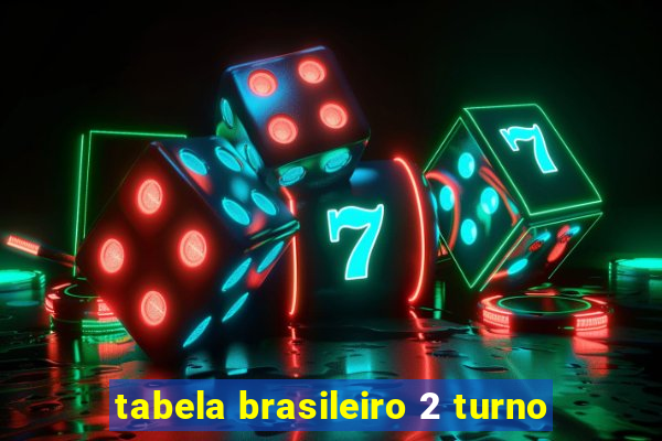 tabela brasileiro 2 turno